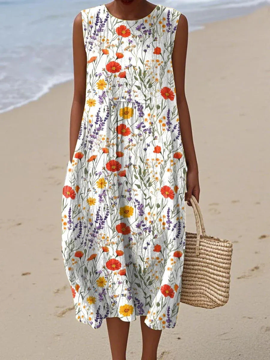 Margaux | Robe Midi Champêtre