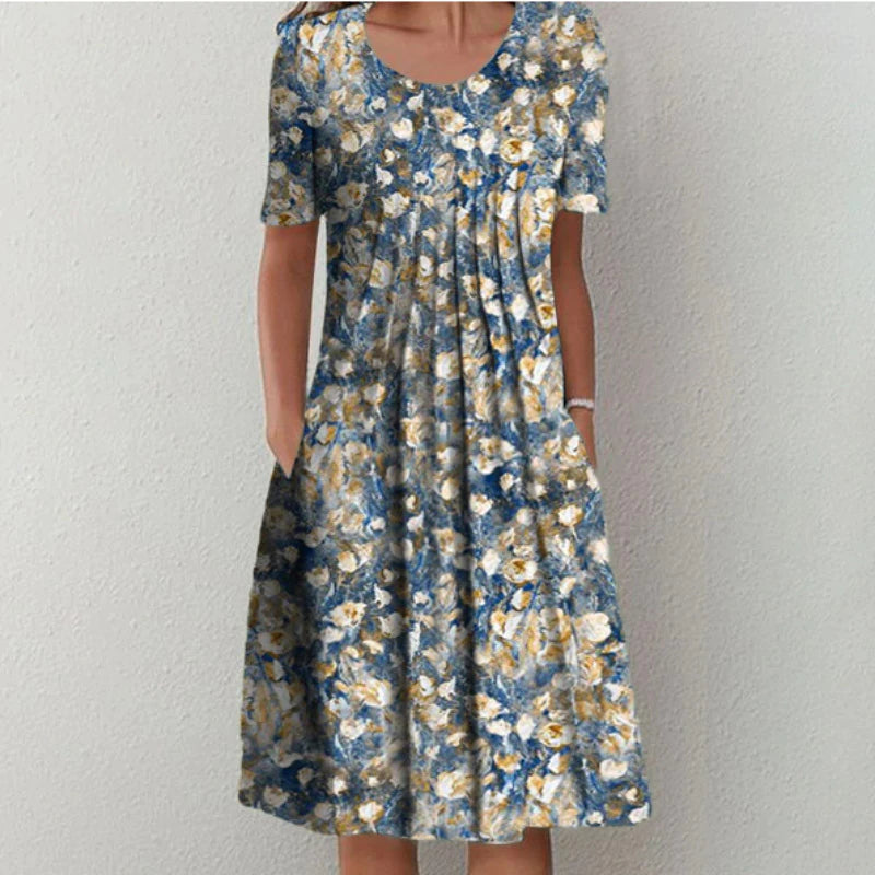 Floral Bleu Clair / 3XL