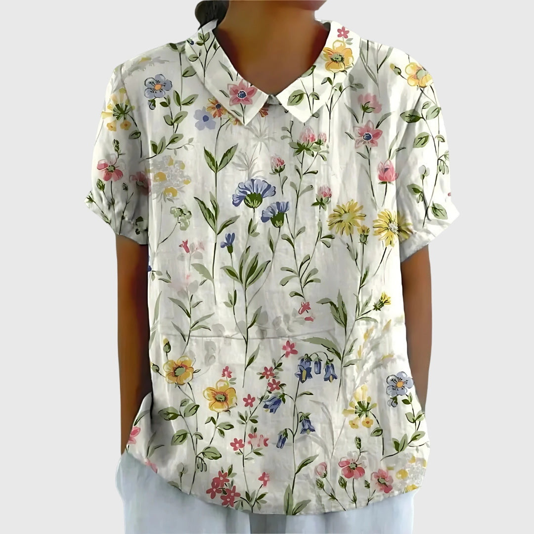 Blanc à Fleurs / 4XL