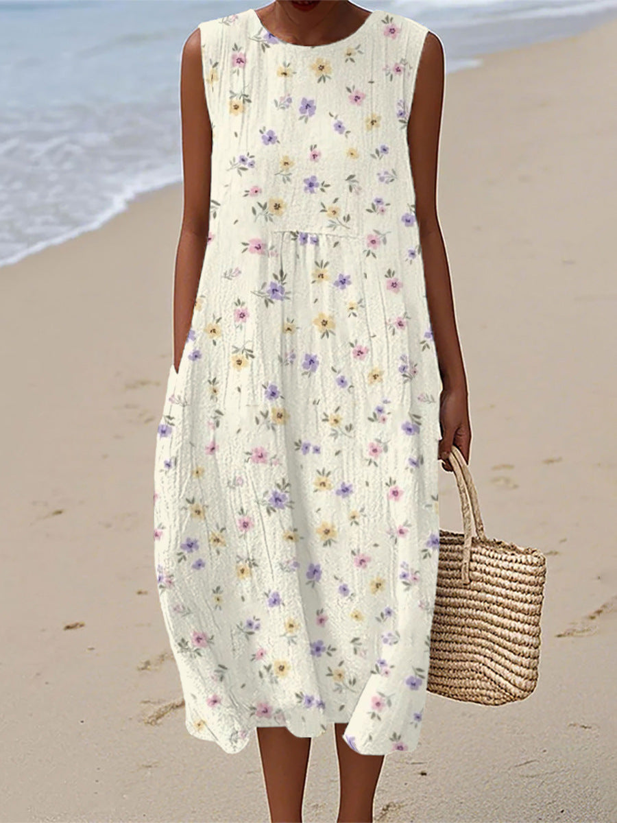 Clara | Robe Midi Fleurie