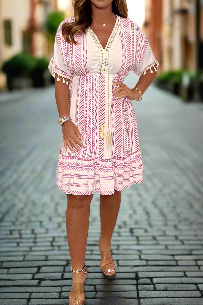 Blanc/Rose / 4XL