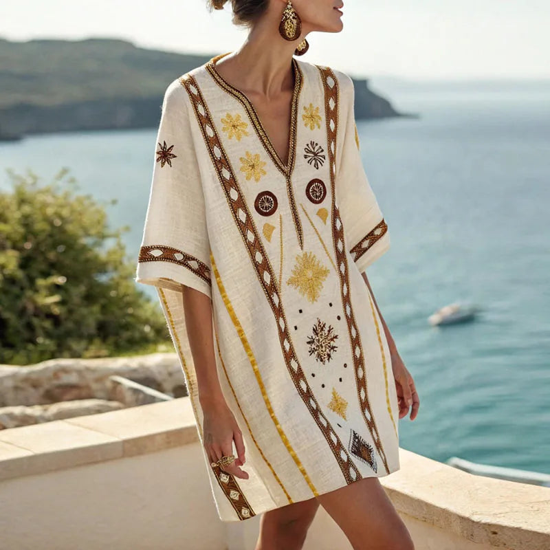 Motif Jaune et Marron / 3XL