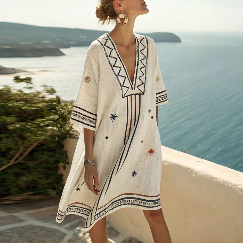 Motif Bleu Rouille et Or / 3XL