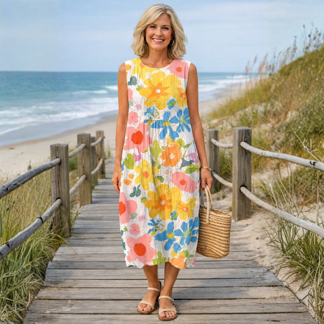 Victoria | Robe Midi Fleurie