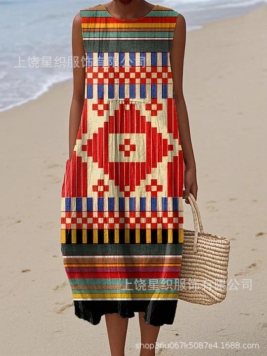 Zuri | Robe Midi Tribal