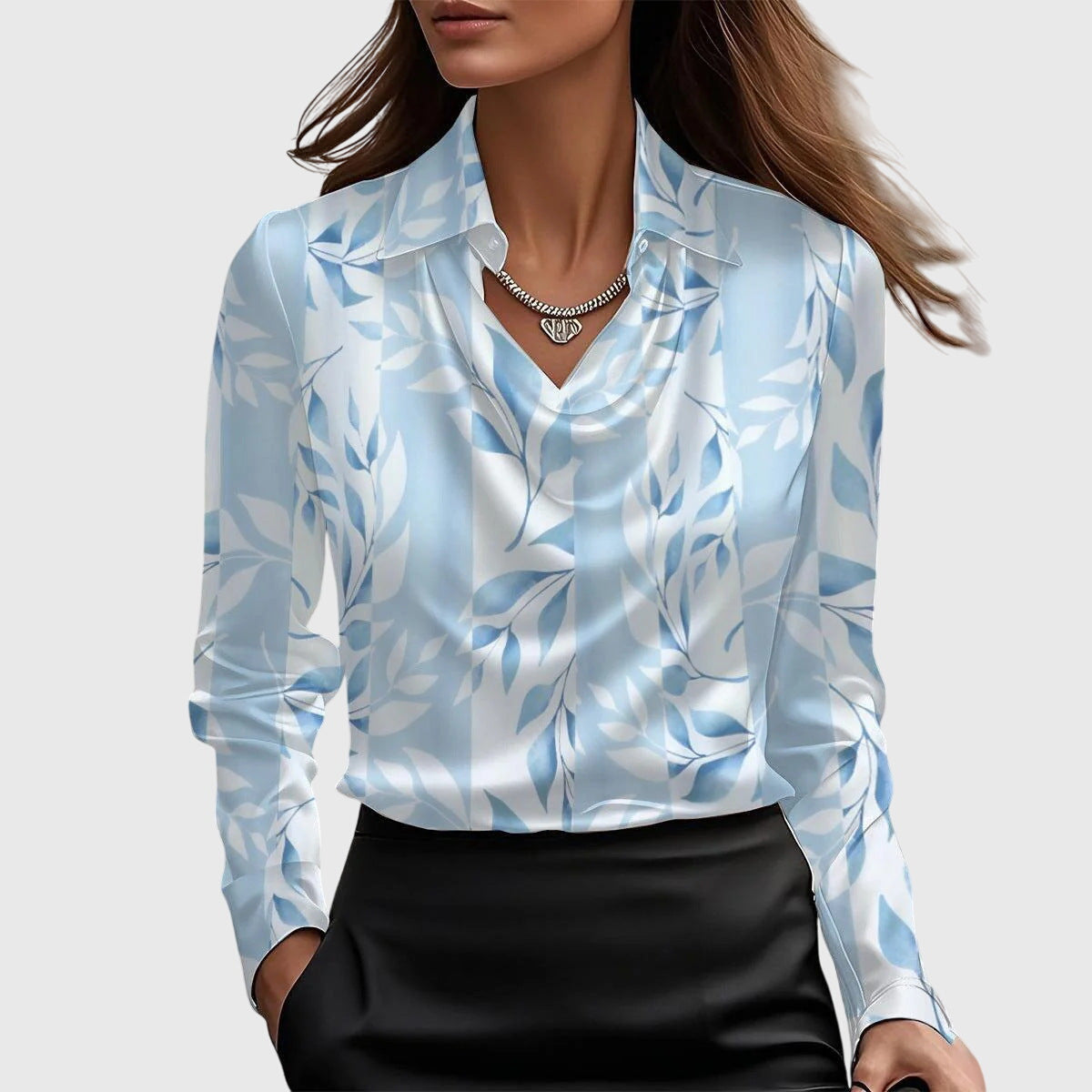 Floral Bleu Clair / 3XL