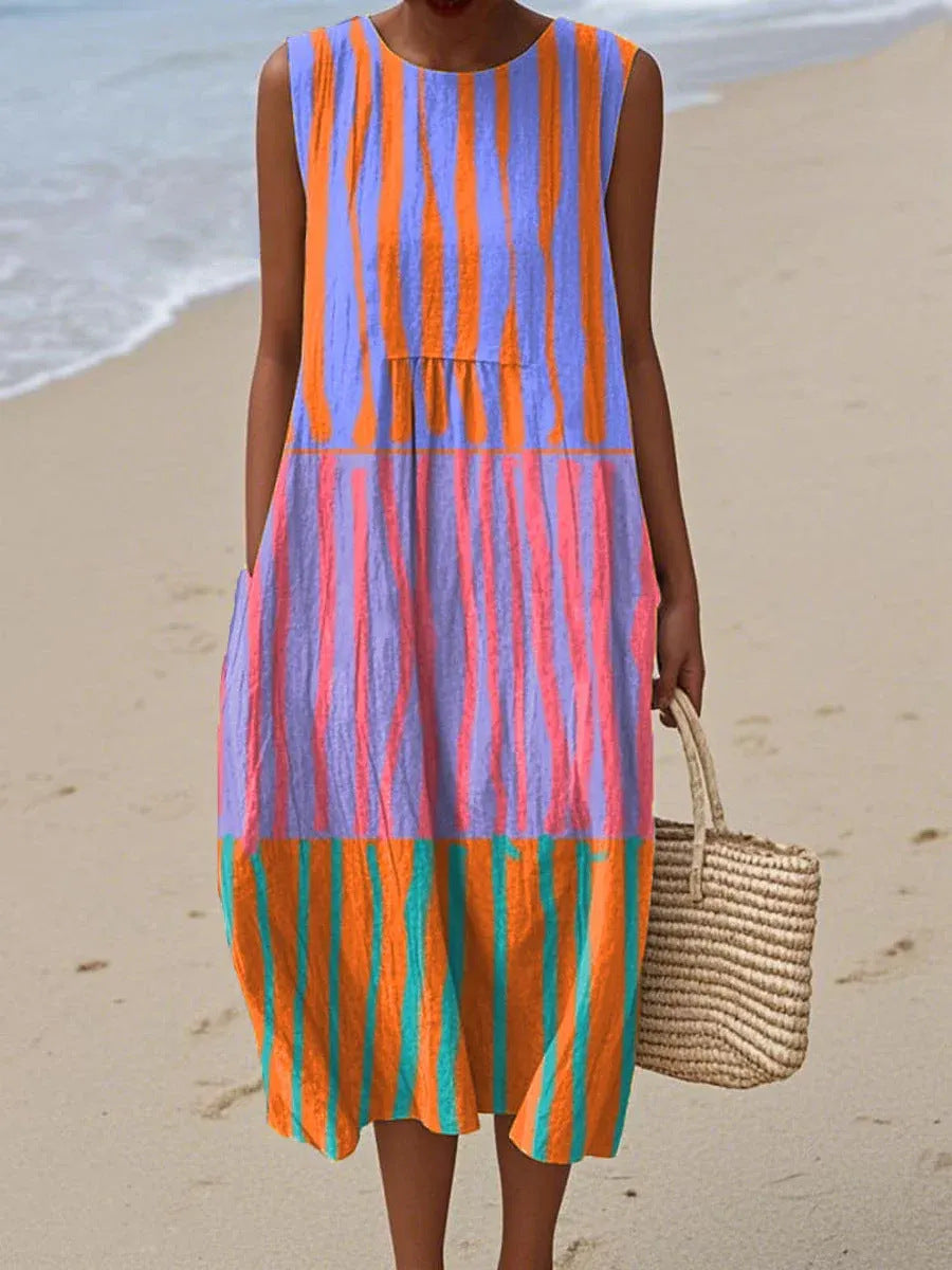 Sola | Robe Midi Arc-en-Ciel