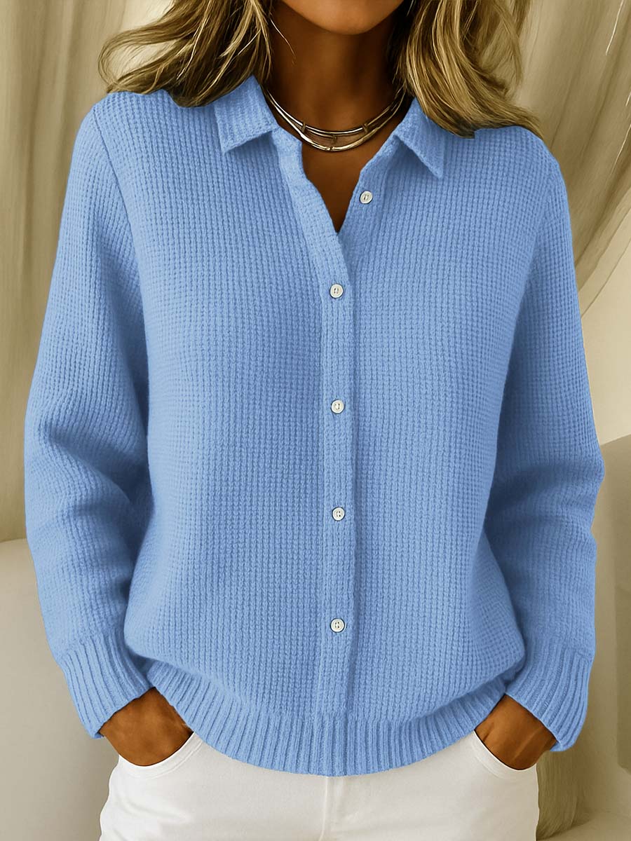 Camille™ | Cardigan à Boutons en Maille Texturée