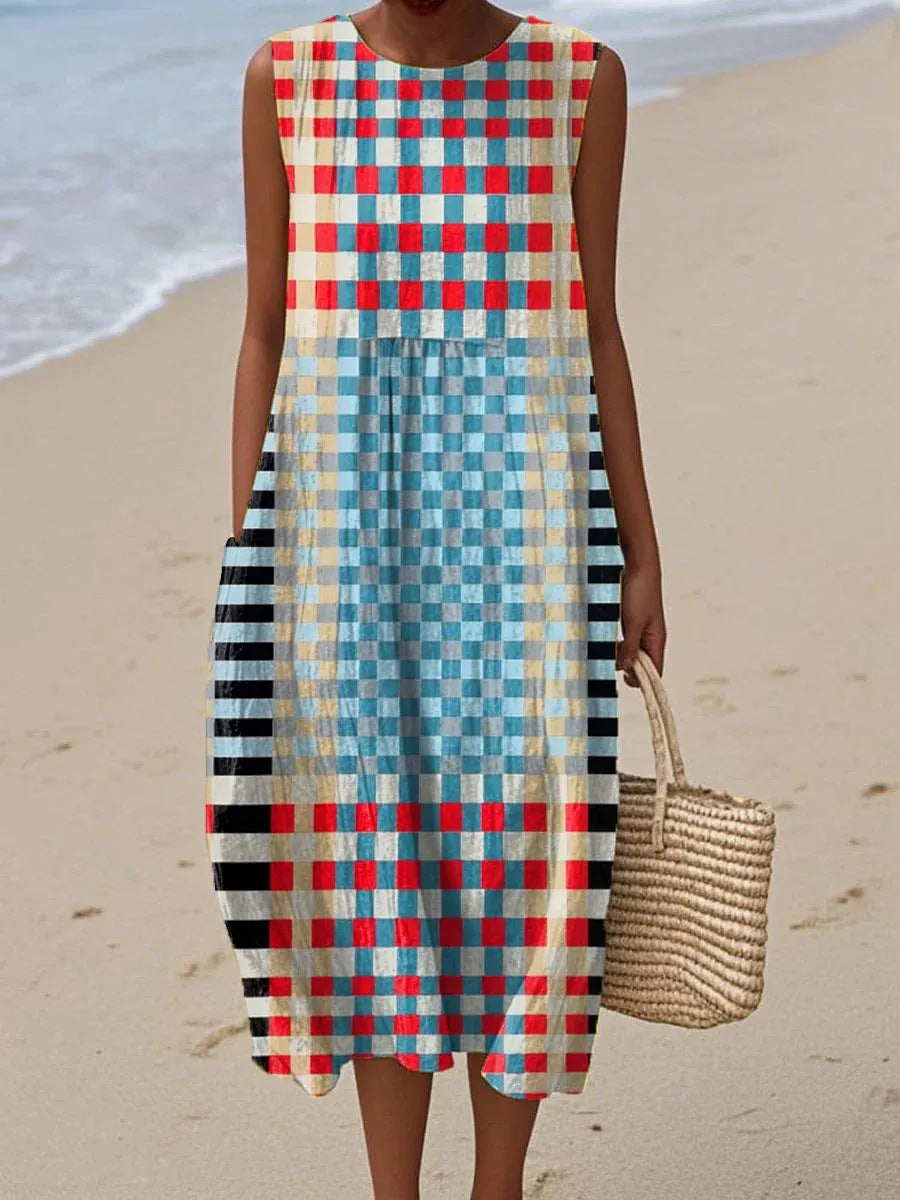 Alma | Robe Midi Mosaïque