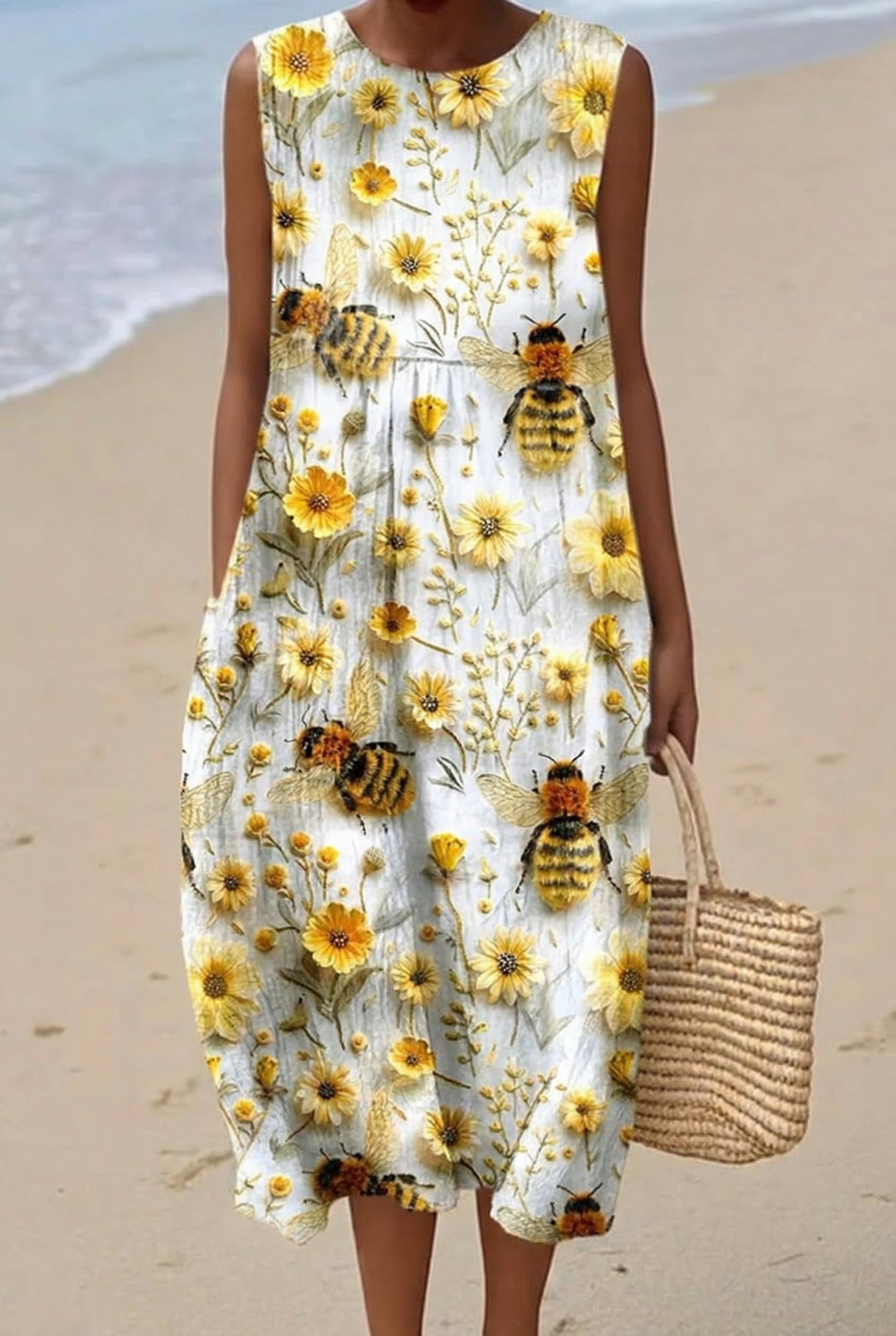 Rosalie | Robe Midi Jardin des Abeilles