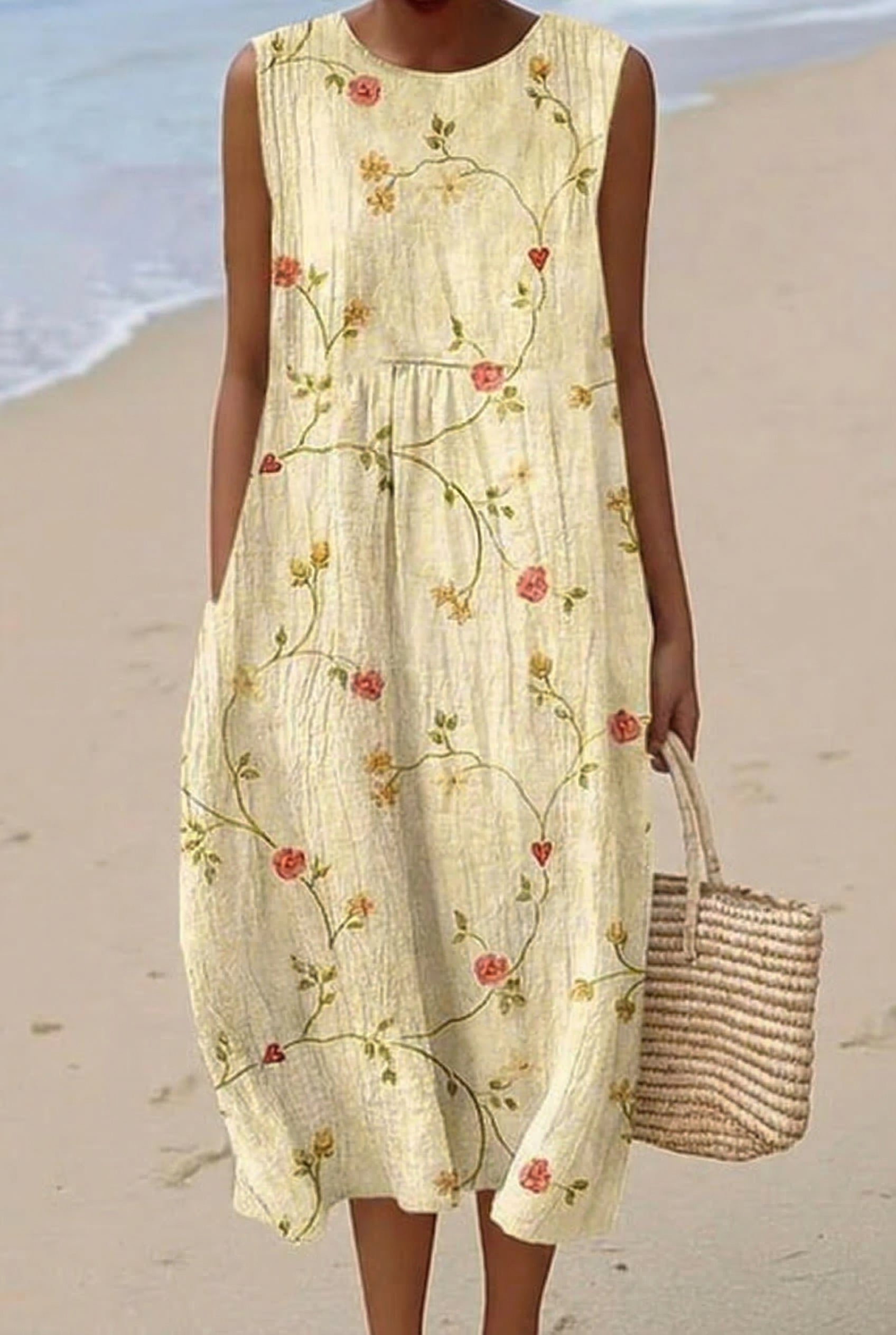 Floriane | Robe Midi Vigne Fleurie