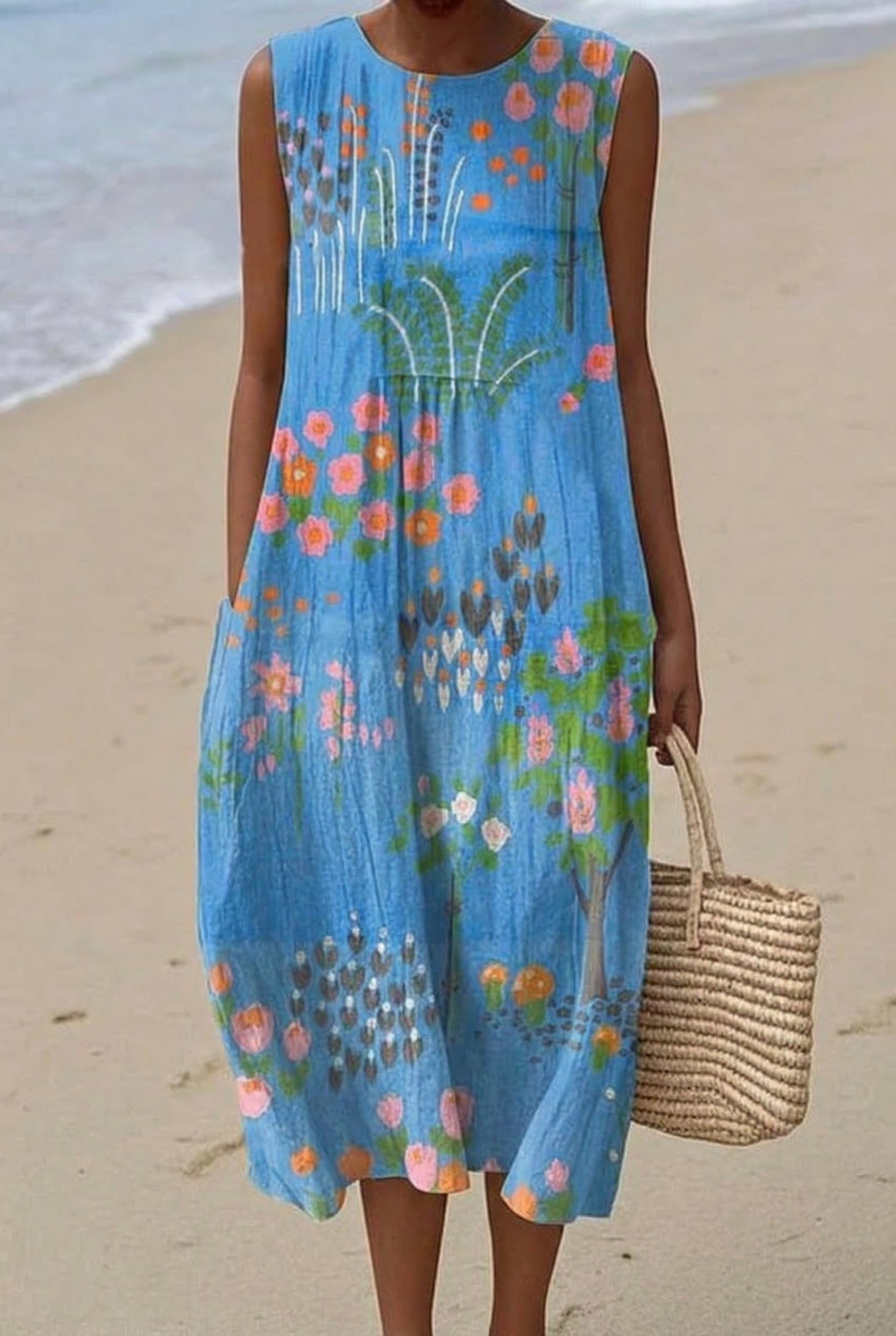 Maëlys | Robe Midi Jardin Enchanté